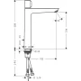 Змішувач для умивальника HANSGROHE TALIS SELECT E 71752000