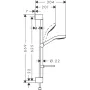 Гарнітур душовий HANSGROHE CROMA SELECT E 26586400, хром