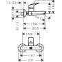 Змішувач для раковини HANSGROHE LOGIS 71225000