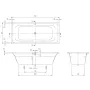Ванна акрилова 170х75 VILLEROY & BOCH TARGA STYLE UBA170FRA2V-01
