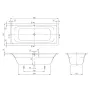 Ванна акрилова VILLEROY & BOCH TARGA 180x80 UBA180FRA2V-01
