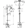 Душова система HANSGROHE CROMA SELECT 27352400, хром з білим