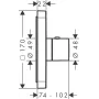 Термостат HighFlow AXOR SHOWER SELECT 36711000, прихованого монтажу, softsquare