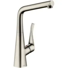 Змішувач для кухонної мийки з високим виливом HANSGROHE METRIS SELECT 14883800, нержавіюча сталь