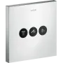 Вентиль для 3 споживачів AXOR SHOWER SELECT 36717000, квадратний, СМ