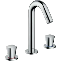 Змішувач для раковини на отвори зі зливним гарнітуром HANSGROHE LOGIS 71133000