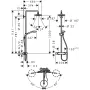 Душова система HANSGROHE CROMA SELECT 27254400, хром з білим