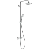 Душова система з термостатом HANSGROHE CROMA SELECT 27257400, хром з білим