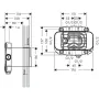 Прихована частина змішувача прихованого монтажу HANSGROHE AXOR ONE 45710180