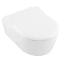 Унітаз підвісний VILLEROY & BOCH AVENTO 5656RS01, Rimless с крышкой SoftClosing, білий