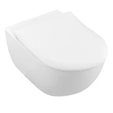 Унітаз підвісний круговий змив VILLEROY & BOCH SUBWAY 2.0 5614R201, Rimless с крышкой SoftClose, білий
