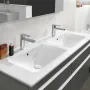 Умивальник накладний подвійний VILLEROY & BOCH VENTICELLO 4111DL01, 130x50, білий