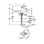 Змішувач для умивальника GROHE EUROSTYLE 33558LS3, хром