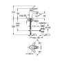 Змішувач для умивальника GROHE EUROSTYLE 33558003