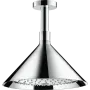 Верхній душ 240 2jet AXOR SHOWERS FRONT 26022000, зі стельовим підключенням