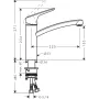 Змішувач для кухонної мийки HANSGROHE LOGIS 71839000