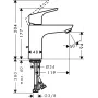 Змішувач для раковини з донним клапаном HANSGROHE FOCUS 31603000