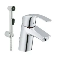 Змішувач для умивальника з гігієнчіним душем GROHE EUROSMART 23124002, хром