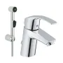 Змішувач для умивальника з гігієнчіним душем GROHE EUROSMART 23124002, хром