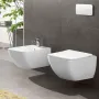 Унітаз підвісний круговий змив VILLEROY & BOCH VENTICELLO 4611RS01, Rimless, с крышкой Soft close, білий