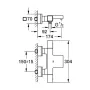 Змішувач для ванни GROHE GROHTHERM CUBE 34497000, хром