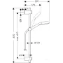 Гарнітур душовий HANSGROHE MYSELECT 26714400