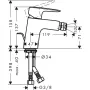 Змішувач для біде HANSGROHE MYSPORT 71235000