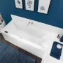 Ванна кам'яна VILLEROY & BOCH SQUARO EDGE 12 180x80 UBQ180SQE2DV-01 з ніжками