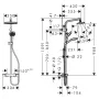 Душова система з термостатом HANSGROHE MYSELECT 26764400, хром