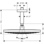 Верхній душ HANSGROHE RAINDANCE SELECT 27337400, хром з білим