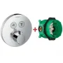 Змішувач прихованого монтажу з термостатом HANSGROHE SHOWER SELECT S 15743000+01800180