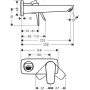 Змішувач для умивальника HANSGROHE TALIS E 71734000, хром