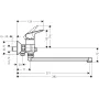 Змішувач для ванни HANSGROHE LOGIS 71402000, хром