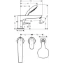 Змішувач на борт ванни HANSGROHE TALIS E 71731000