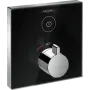 Термостат скляний HANSGROHE SHOWERSELECT GLASS 15737600, чорний