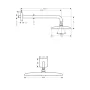 Верхній душ з кронштейном HANSGROHE RAINDANCE 26605000