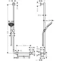 Душовий набір HANSGROHE RAINDANCE SELECT 26324400, хром з білим