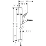 Гарнітур душовий HANSGROHE CROMETTA 26533400, хром