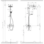 Душова система зі змішувачем HANSGROHE CROMETTA E 27284000, хром