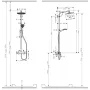 Душова система з термостатом HANSGROHE CROMETTA S 27267000, хром