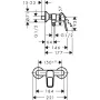 Змішувач для душу HANSGROHE LOGIS LOOP 71247000, хром