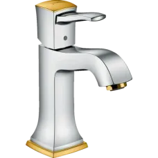 Змішувач з донним клапаном HANSGROHE METROPOL CLASSIC 31300090, золото глянсовий