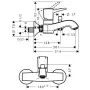 Змішувач для ванни HANSGROHE METROPOL CLASSIC 31340090, хром