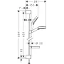 Гарнітур душовий HANSGROHE CROMETTA VARIO 26553400, хром