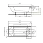 Ванна акрилова KOLO OPAL PLUS 160x70 XWP136000N