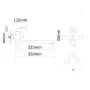 Змішувач для ванни RJ SOFT RBZZ001-9B, хром