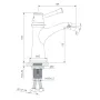 Змішувач для біде IMPRESE PODZIMA LEDOVE ZMK01170107