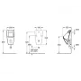 Урінал VILLEROY & BOCH VENTICELLO 5504R001, білий