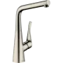 Змішувач для кухонної мийки HANSGROHE METRIS 14821800, нержавіюча сталь