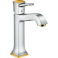 Змішувач для раковини з донним клапаном HANSGROHE METROPOL CLASSIC 31302090, золото глянсовий